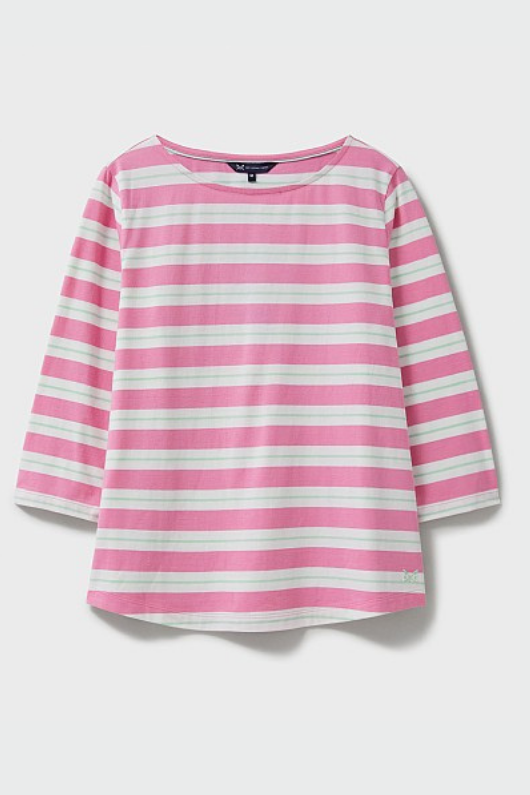 An image of the Crew Clothing Essential Breton Top