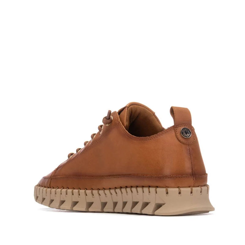 Leather Platform Trainer
