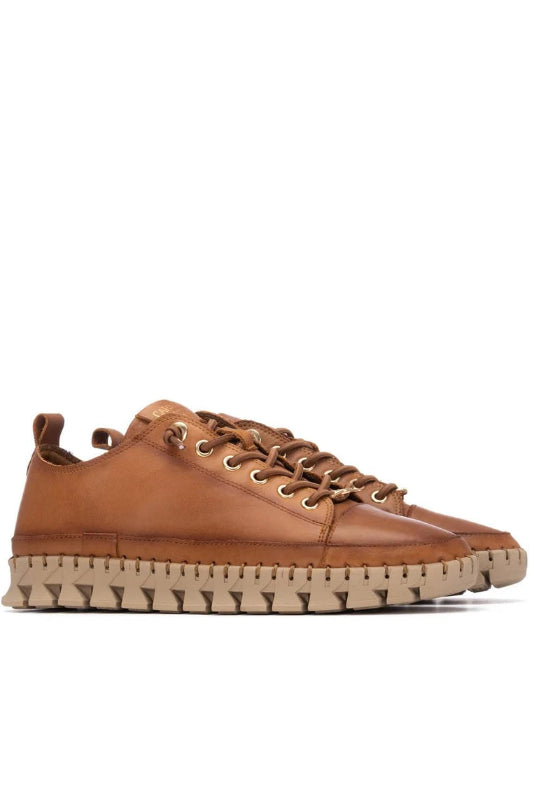 Leather Platform Trainer