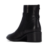 Leather High Heel Ankle Boots