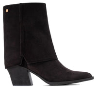 Suede High Heel Ankle Boots