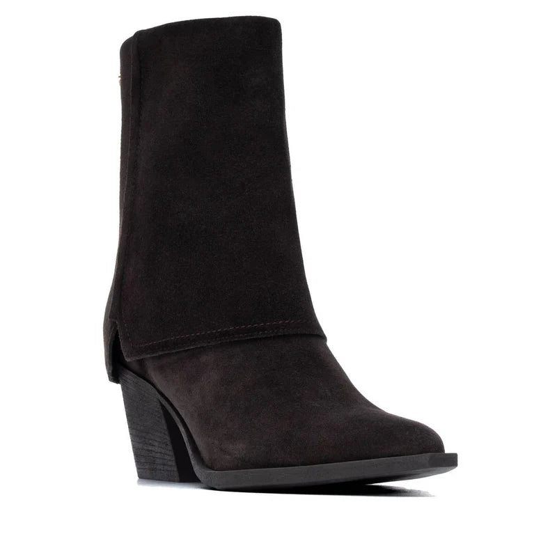 Suede High Heel Ankle Boots