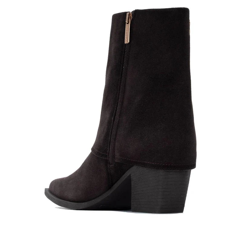 Suede High Heel Ankle Boots