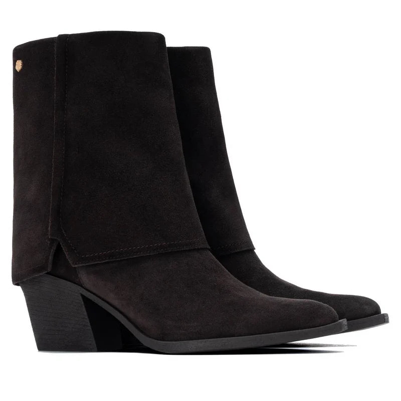 Suede High Heel Ankle Boots
