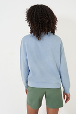 An image of the Crew Clothing Pigment Dyed Crew Neck Sweatshirt