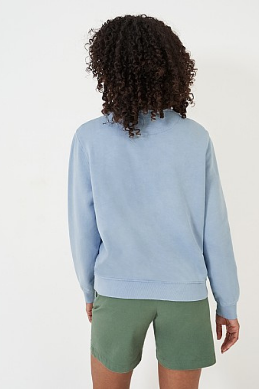 An image of the Crew Clothing Pigment Dyed Crew Neck Sweatshirt