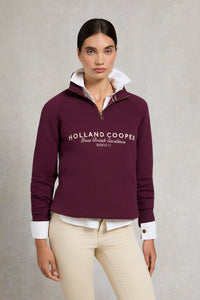 An image of the Holland Cooper Sporting Goods Zip Henley