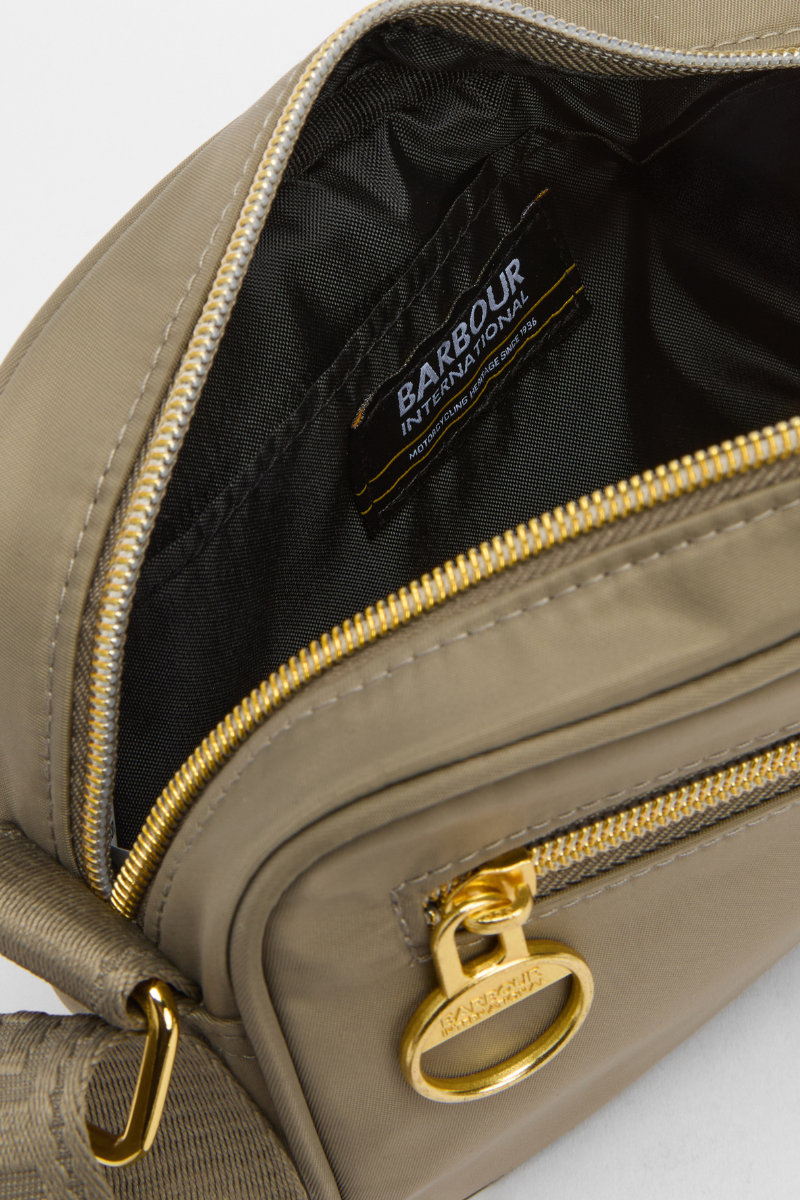 An image of the Barbour International Qualify Micro Crossbody Bag