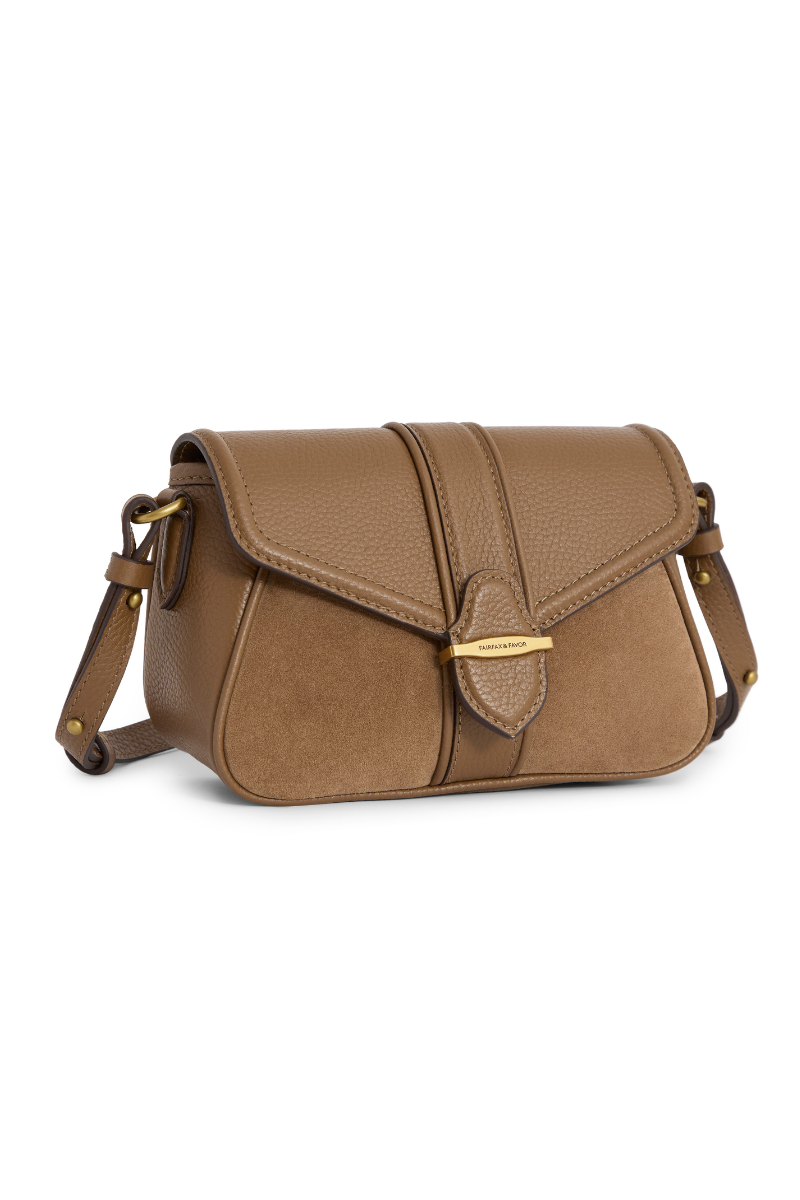 An image of the Fairfax & Favor Fairfax & Favor Aviemore Cross Body Tan Suede