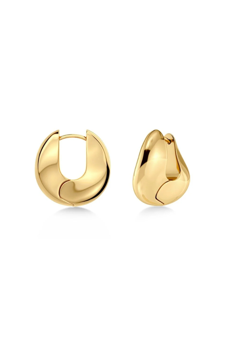 Azura Hoops L Gold One Size