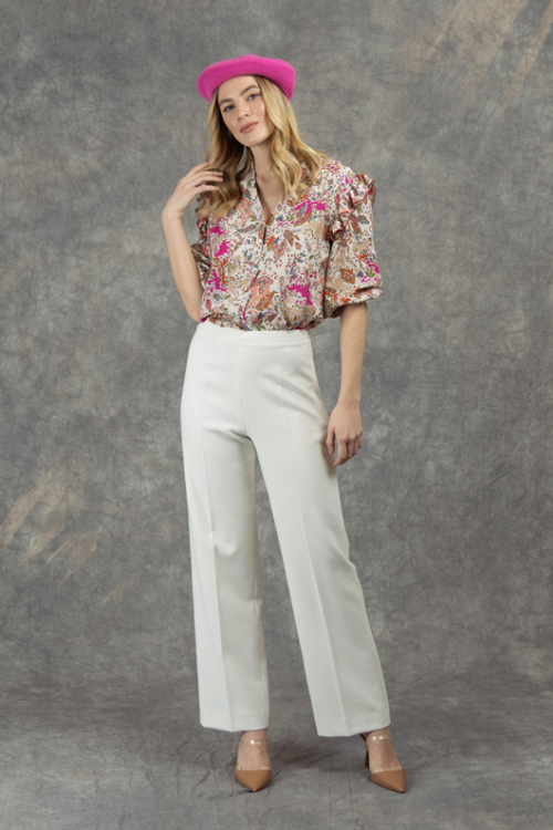 An image of the Fee G Ditzy Print Blouse