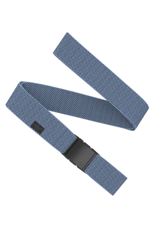 Arcade Belts Carry Slim Belt. A slim stretch belt with adjustable buckle, in the style Sky.