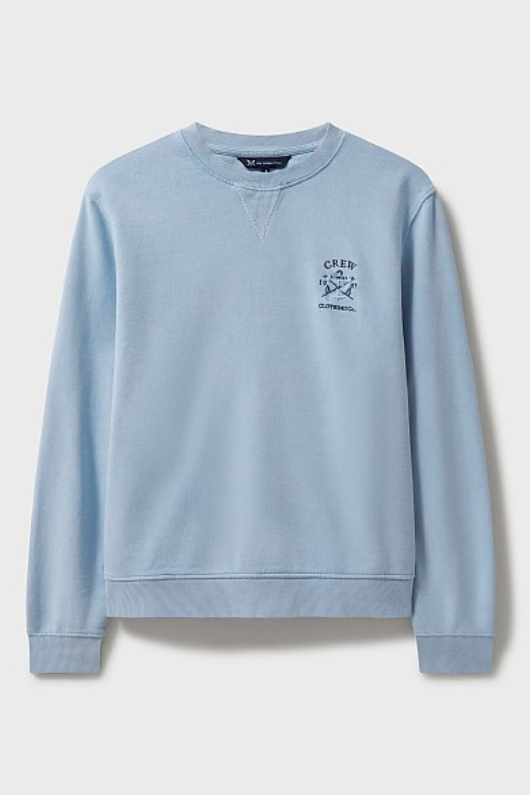An image of the Crew Clothing Pigment Dyed Crew Neck Sweatshirt