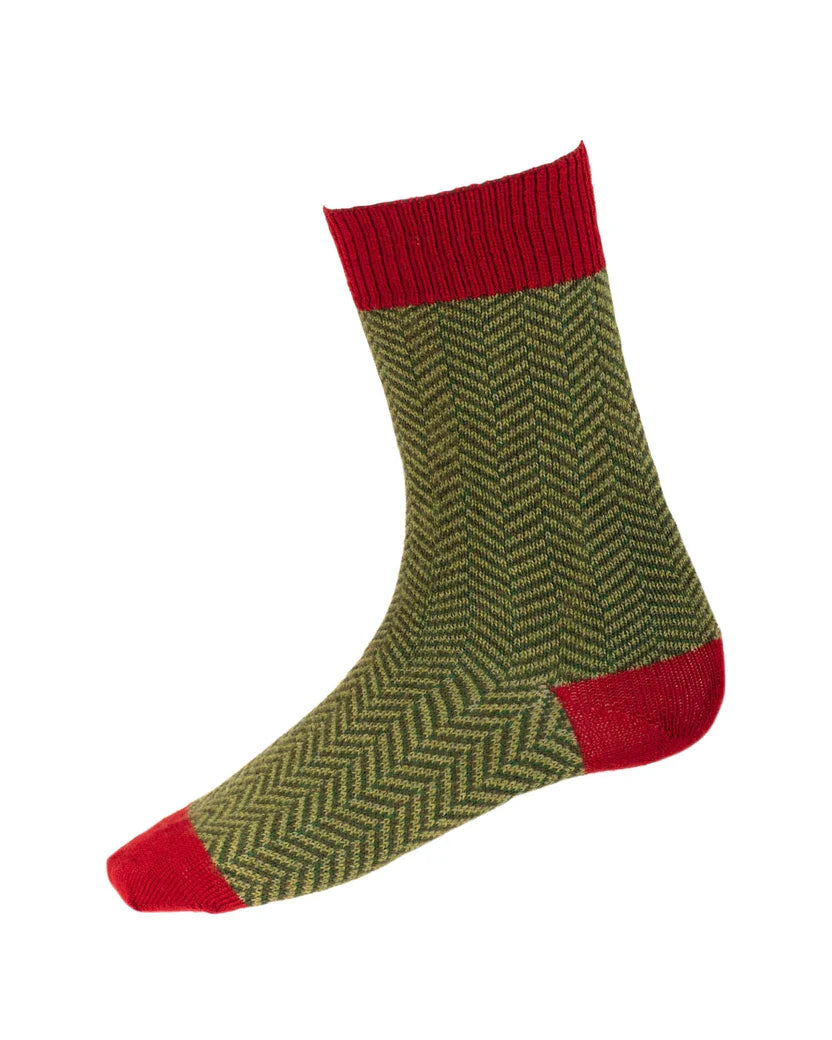 Herringbone Short Socks