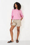 An image of the Crew Clothing Pigment Dyed Crew Neck Sweatshirt