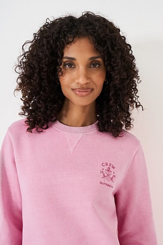 An image of the Crew Clothing Pigment Dyed Crew Neck Sweatshirt