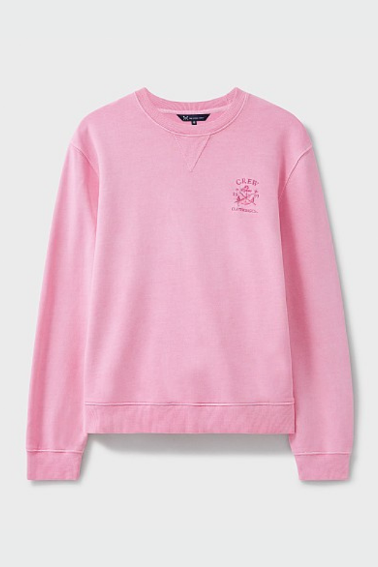 An image of the Crew Clothing Pigment Dyed Crew Neck Sweatshirt