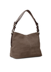 An image of the Fairfax & Favor Fairfax & Favor Mini Tetbury Handbag Fog Suede