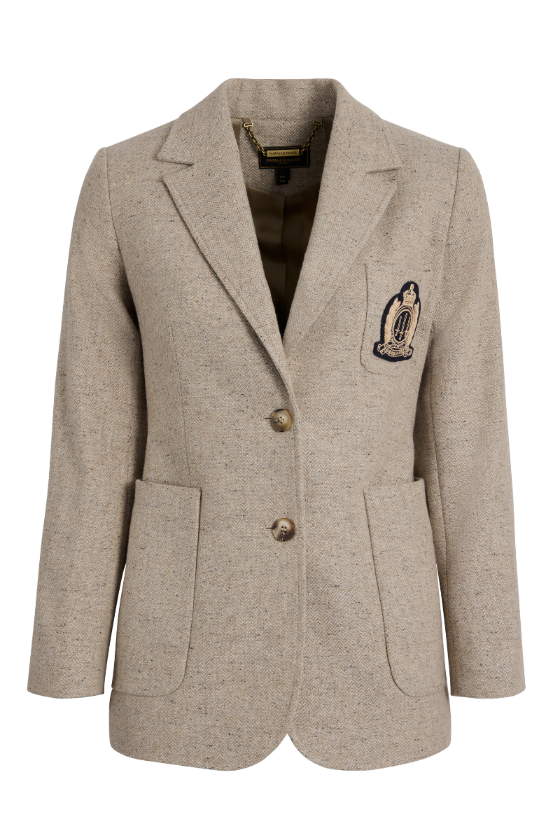Fairfax & Favor The Henrietta Single Breasted Herringbone Blazer