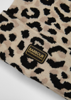 An image of the Barbour International Harley Leopard Beanie Hat