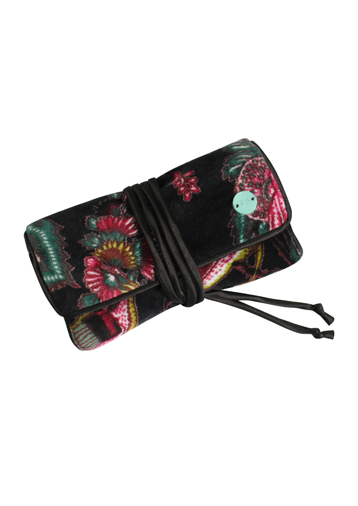 An image of the Earthsquared Printed Velvet Jewellery Roll