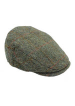 An image of the Heather Accessories Highland Harris Tweed Flat Cap