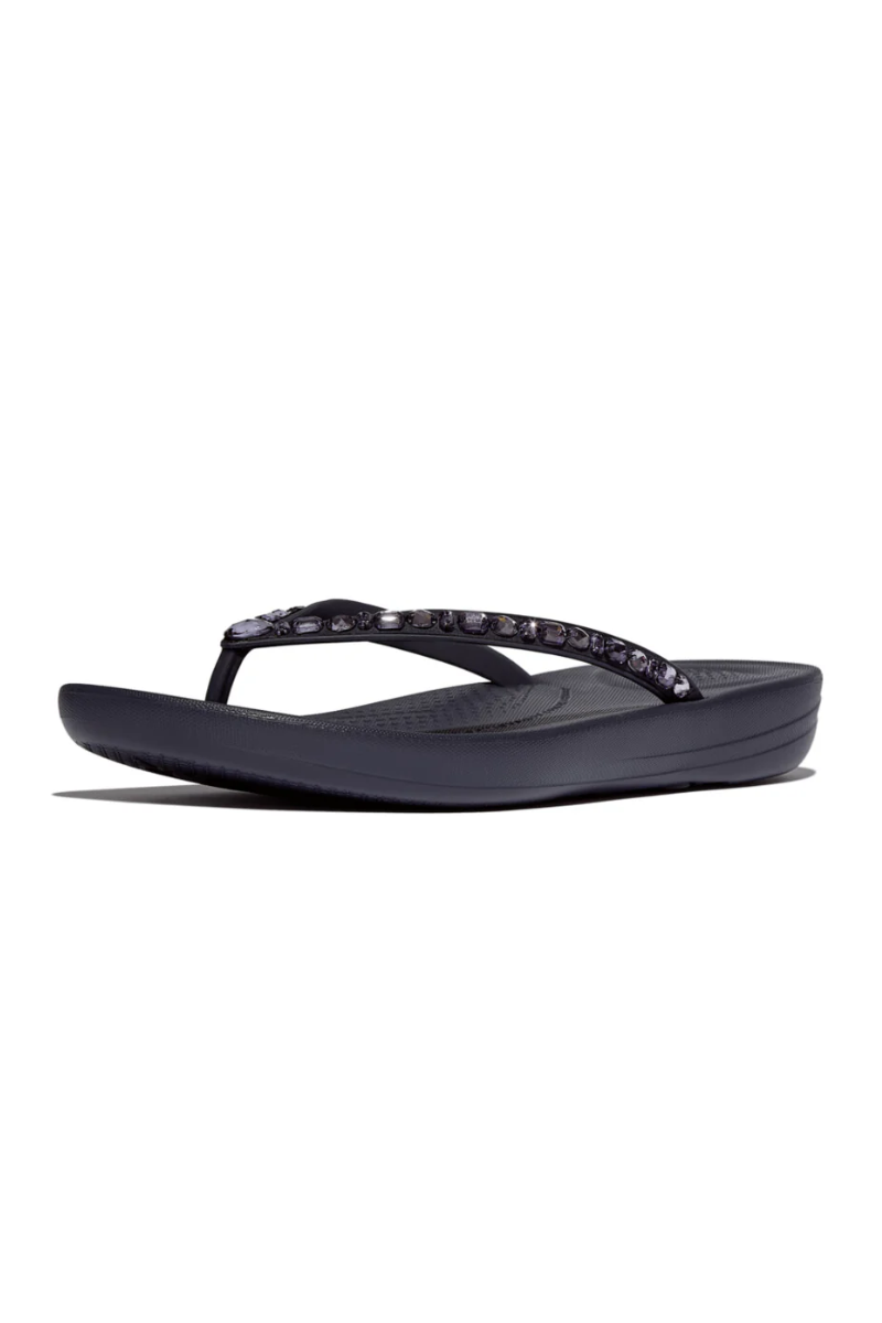 An image of the Fitflop Iqushion Multi-Crystal Ergonomic Flip-Flops
