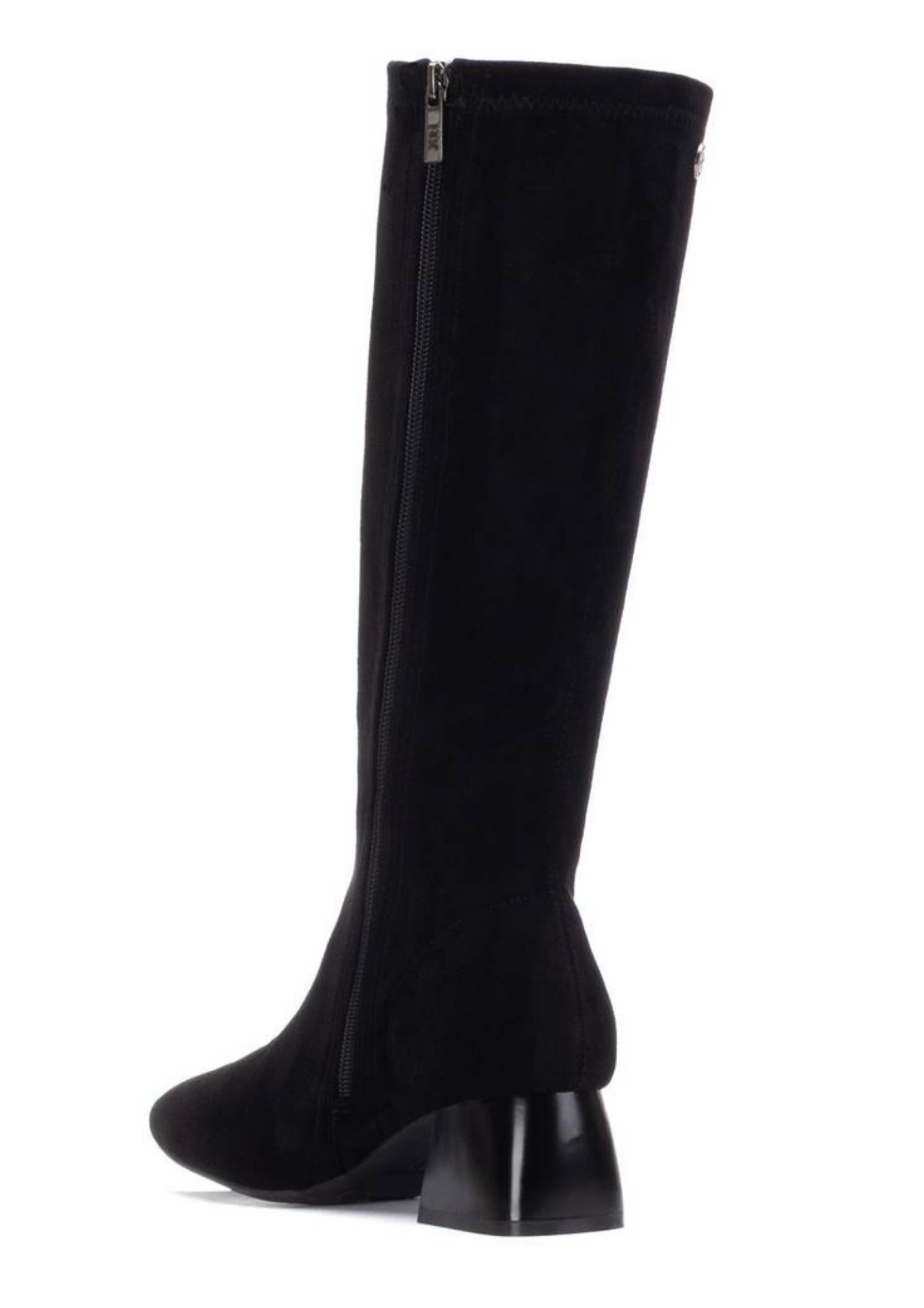 An image of the Xti Microfibre Suede Long Heeled Boots