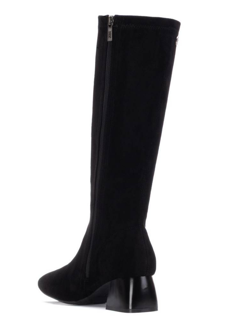 An image of the Xti Microfibre Suede Long Heeled Boots
