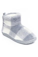 An image of the Bedroom Athletics Celeste Check Sherpa Slipper Boots