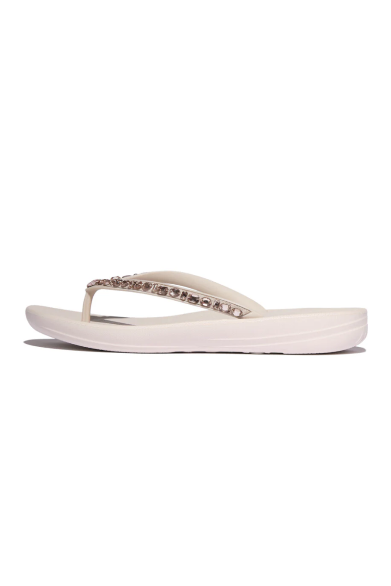 An image of the Fitflop Iqushion Multi-Crystal Ergonomic Flip-Flops