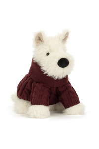Jellycat Munro Scottie Dog 'Winter Jumper'