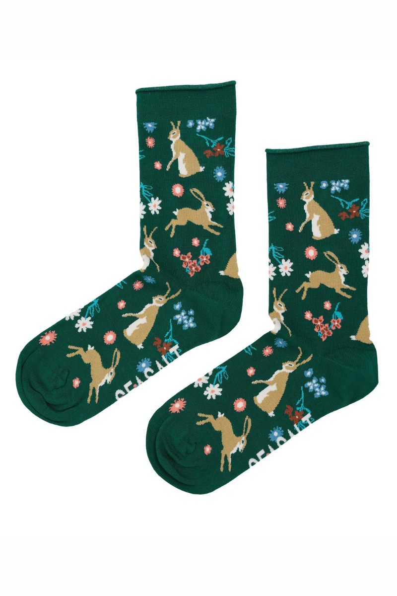 An image of the Seasalt Women's Bamboo Arty Trainer Socks