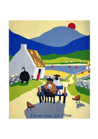 An image of the Morrigan Tea Towel