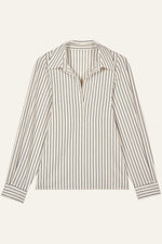An image of the BA&SH Felicia Raglan Sleeve Shirt in the colour Ecru.