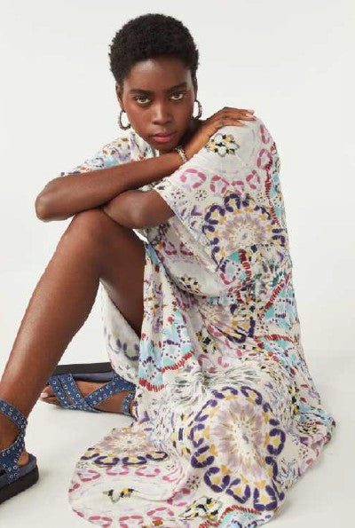 An image of the BA&SH Licia Floaty Printed Dress
