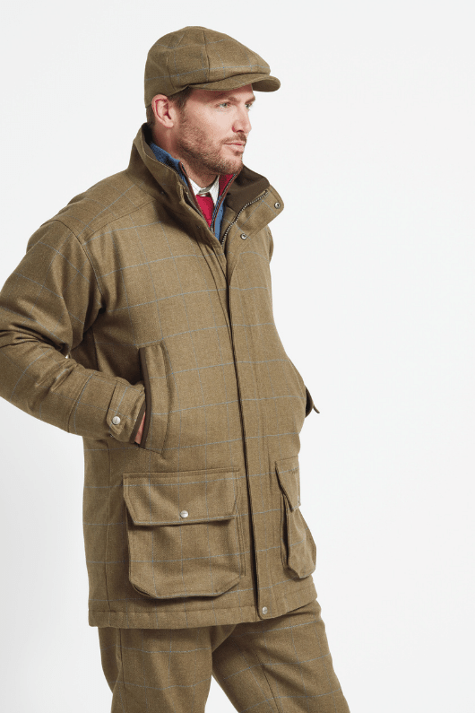 An image of the Schoffel Ptarmigan Tweed Classic Coat