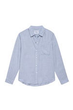 Rails Hunter Blouse. A classic, long sleeve shirt with button down front, one chest pocket and a soft rayon fabric finish