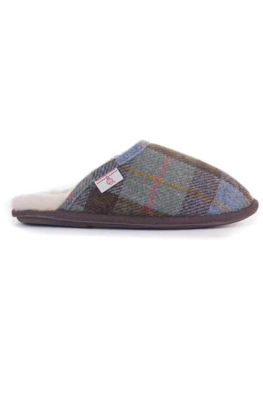 An image of the Bedroom Athletics William Harris Tweed Mule Slippers