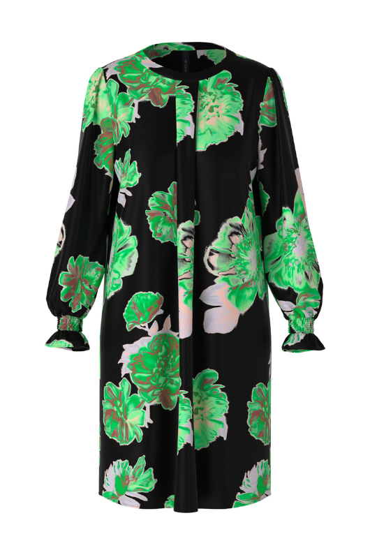 An image of the Marc Cain Ruffle Cuff Floral Dress