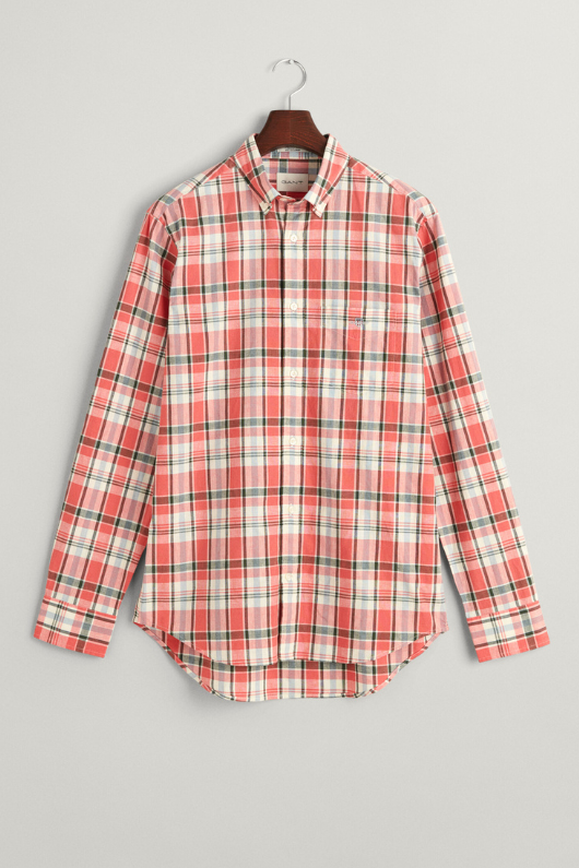 Cotton Linen Check Shirt