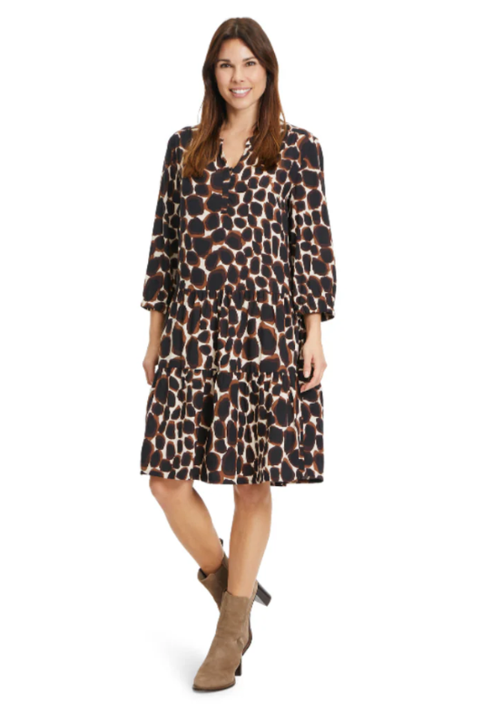 An image of the Betty Barclay Animal Print Dress