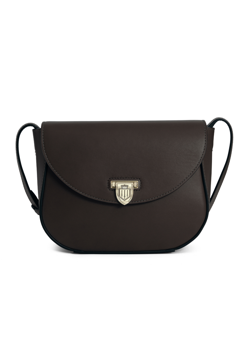 An image of the Fairfax & Favor Fairfax & Favor Blenheim Saddle Bag Mahogany Leather