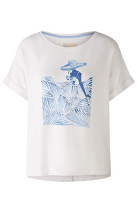 An image of the Oui Lady Print T-Shirt