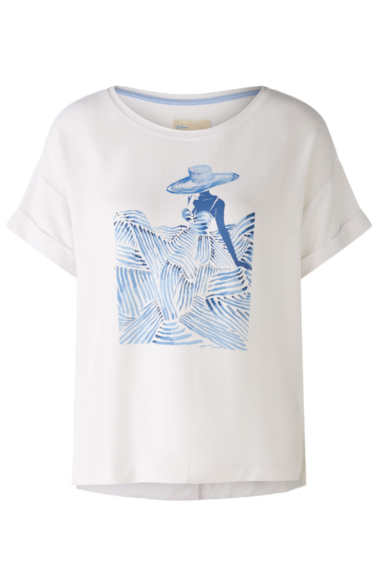An image of the Oui Lady Print T-Shirt