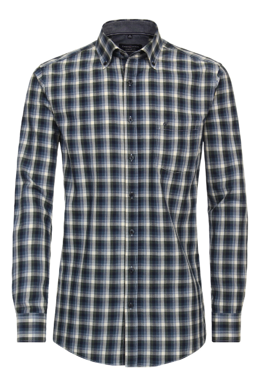 An image of the Casa Moda Long Sleeve Check Shirt