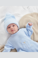 An image of the Dandelion Teddy Bear Knitted Onesie