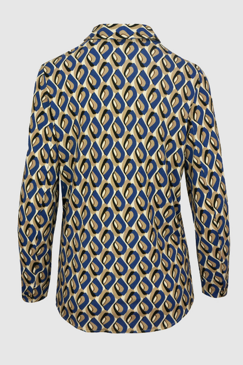 An image of the Bianca Anea Long Sleeve Collar Blouse