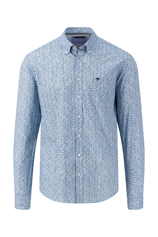An image of the Fynch-Hatton Long Sleeve Print Shirt