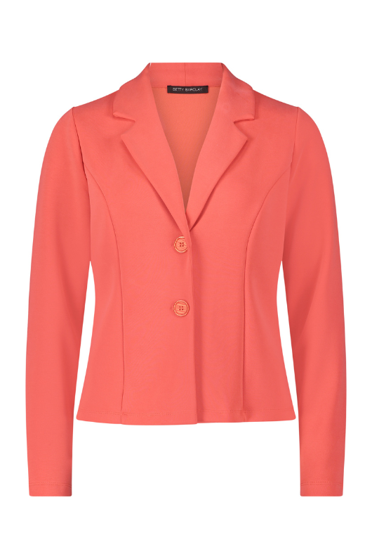 An image of the Betty Barclay Jersey Blazer Jacket in the colour Cayenne.